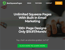 Tablet Screenshot of bestsqueezepages.com